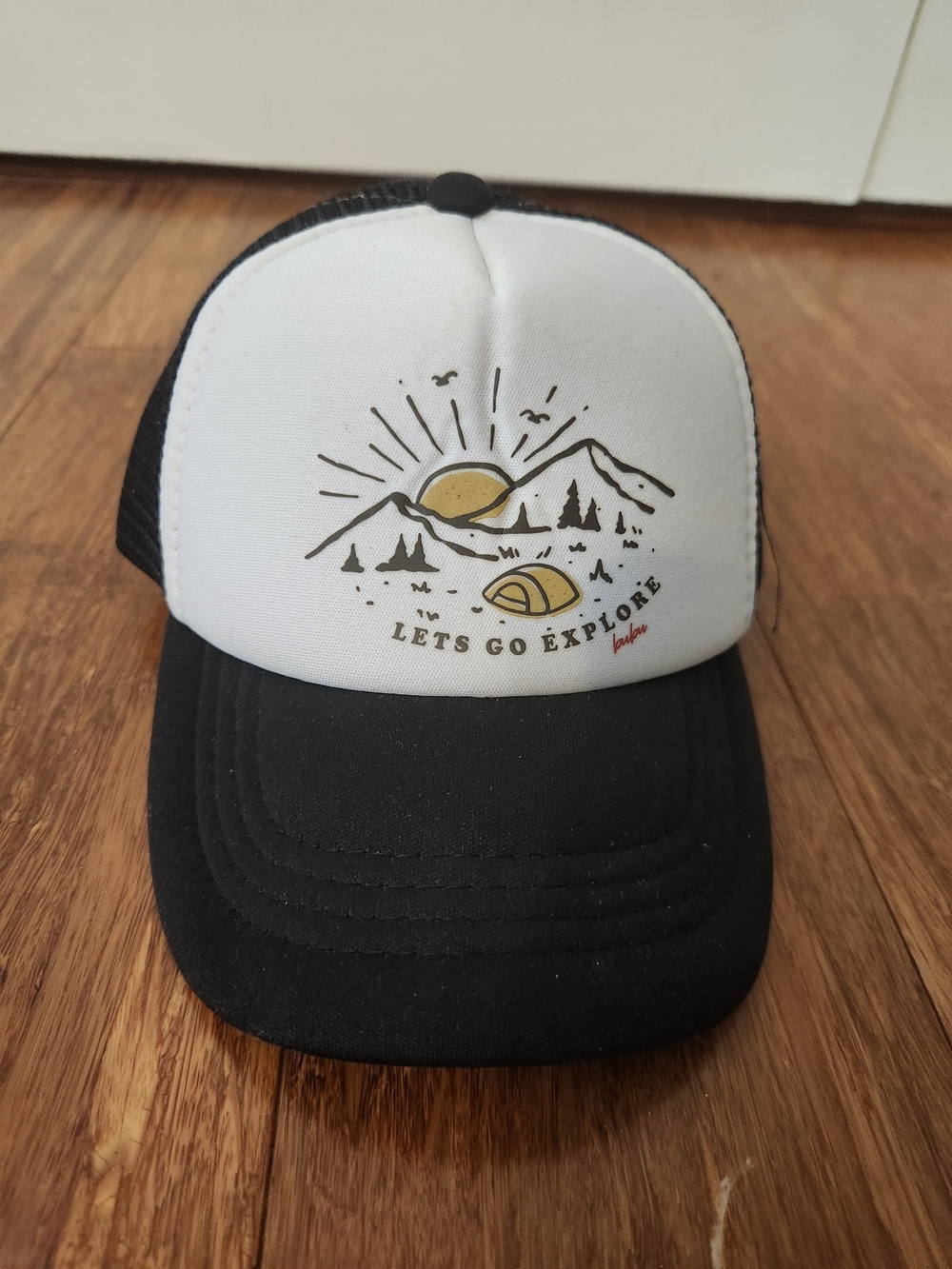 Bubu Lets Go Explore Baby Boy Trucker Hat Camping Outdoor Hiking, 3- 18 Months